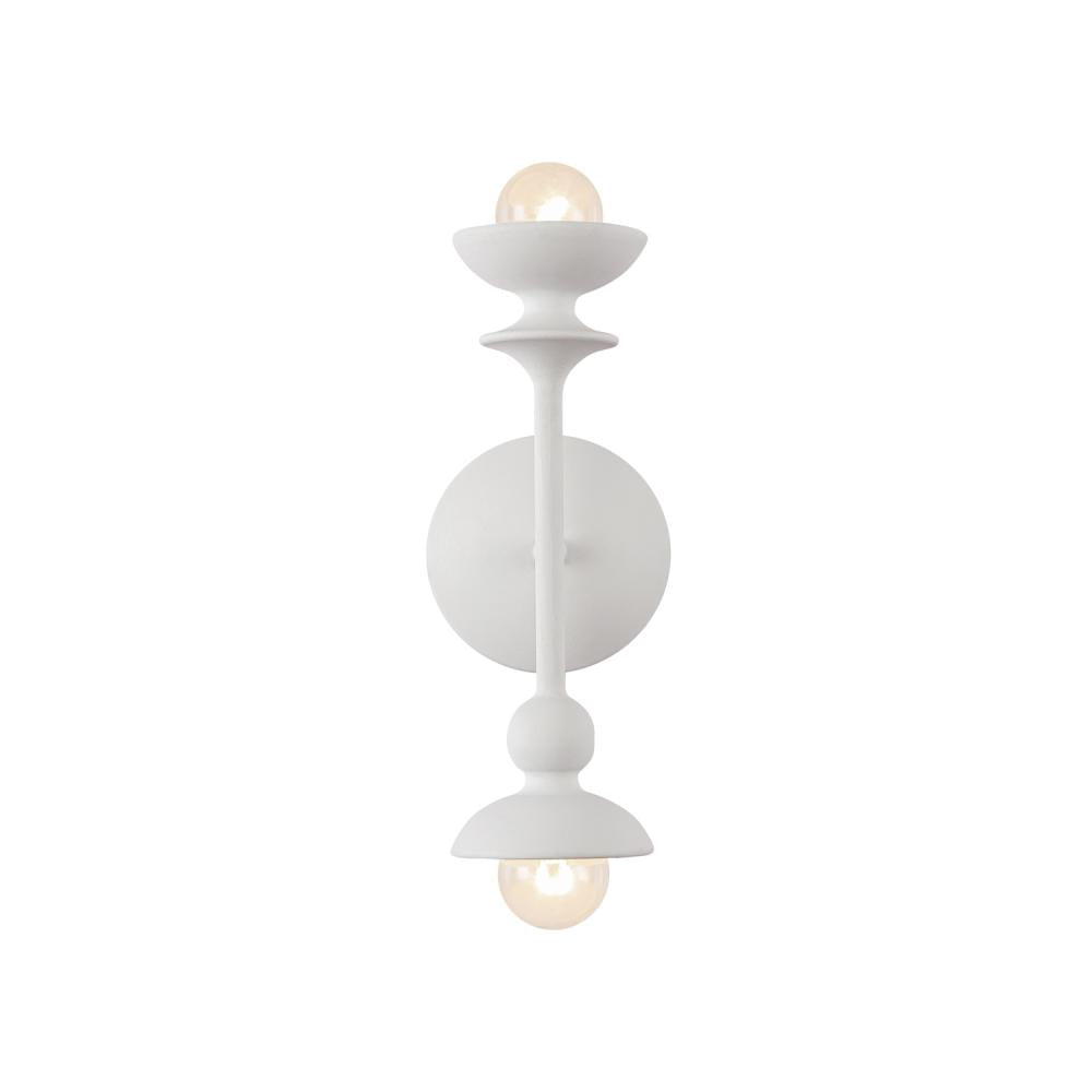 ALORA Lighting Cadence WV328209AW Wall/Vanity Light Fixture, UL Damp Rated, Antique White