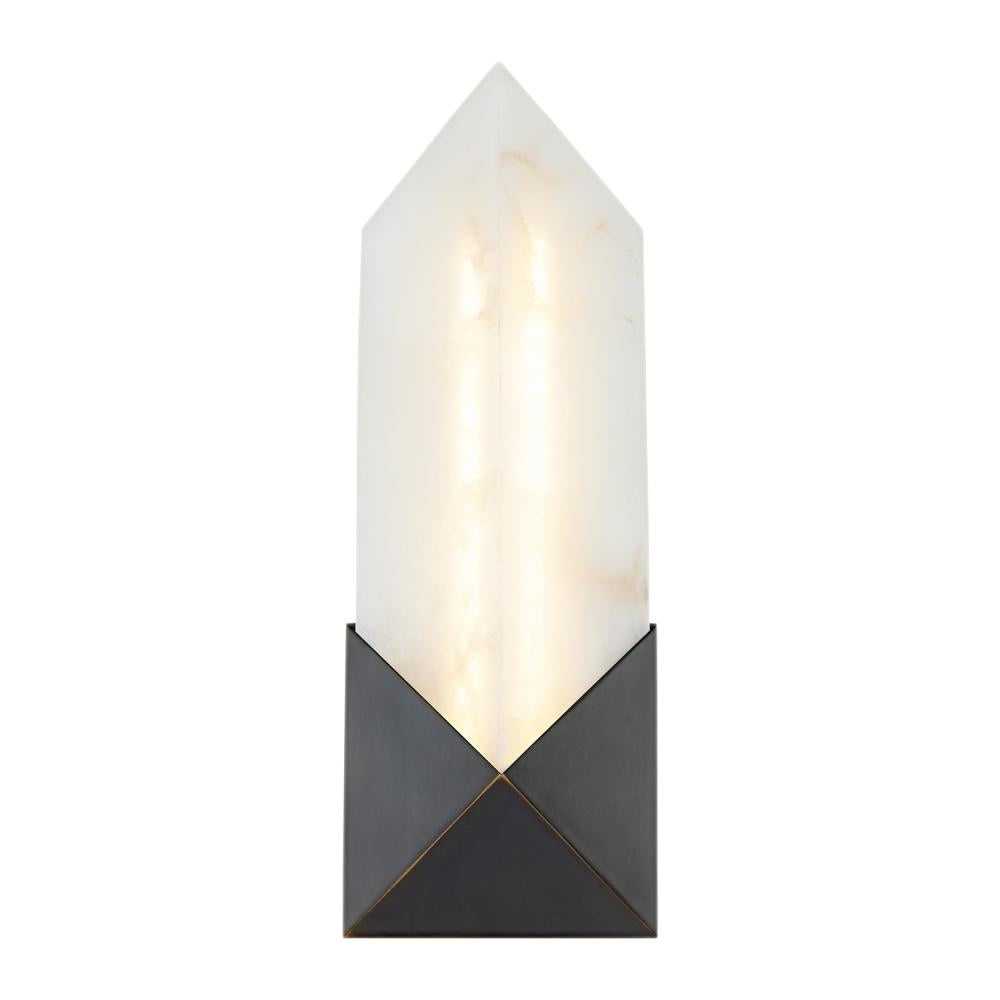 ALORA Lighting Caesar WV323112UBAR Wall/Vanity Light Fixture, UL Damp Rated, Urban Bronze/Alabaster