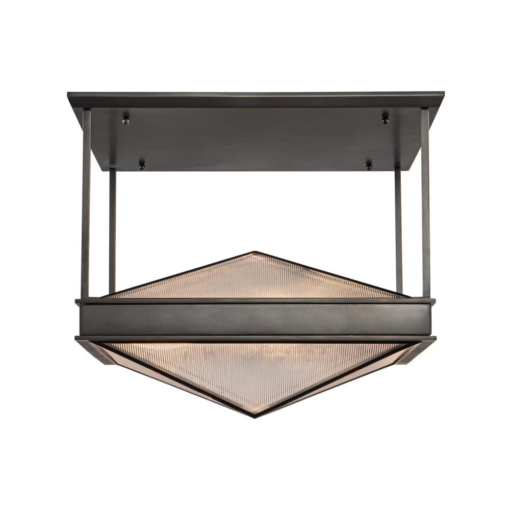 ALORA Lighting Cairo SF332919UBCR Semi Flush Mount, UL Damp Rated, Urban Bronze