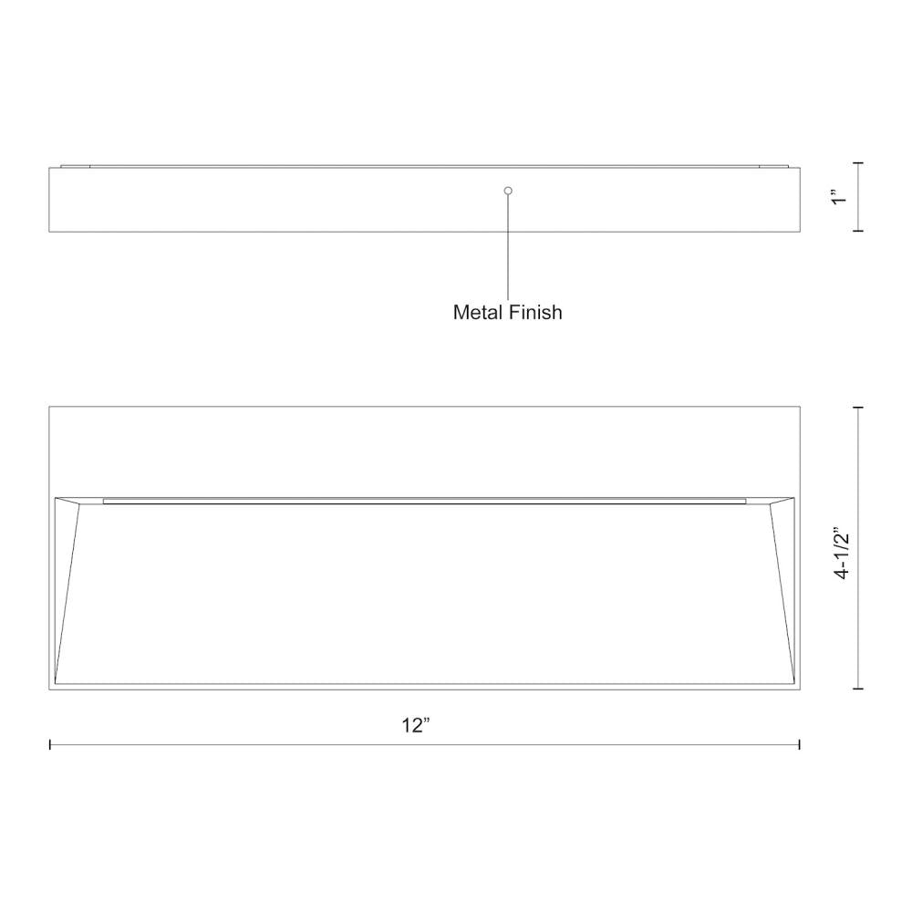 Kuzco EW71412-BK Casa Black LED Exterior Wall/Step Light Fixture, UL Damp Rated, Black