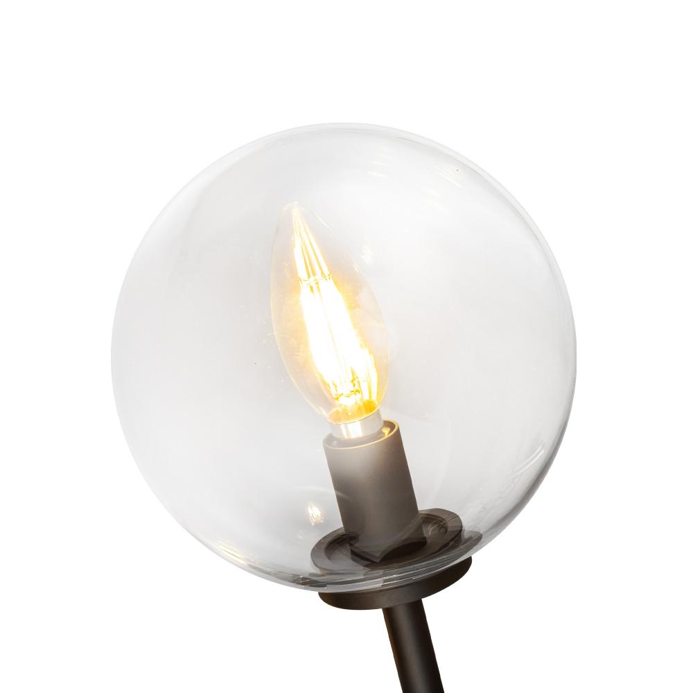 Alora Mood Lighting WV549101MBCL Wall Vanity Light Fixture, UL Damp Rated, Matte Black/Clear Glass