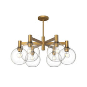 ALORA MOOD Lighting CH506230AGCL Chandeliers, Aged Gold/Clear Glass