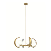 ALORA Lighting CH351204VB Vintage Brass 4 Lights Chandelier, UL Damp Rated, Vintage Brass