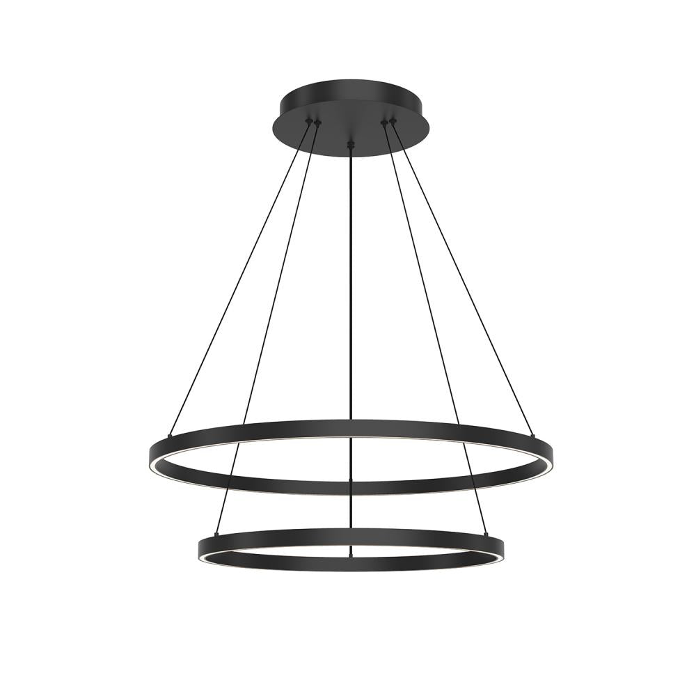 Kuzco Cerchio CH87232-BK LED Chandelier, Black