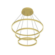 Kuzco Cerchio CH87332-BG LED Chandelier, 32-in, Brushed Gold
