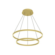 Kuzco Cerchio 32-in LED Chandeliers, Brushed Gold