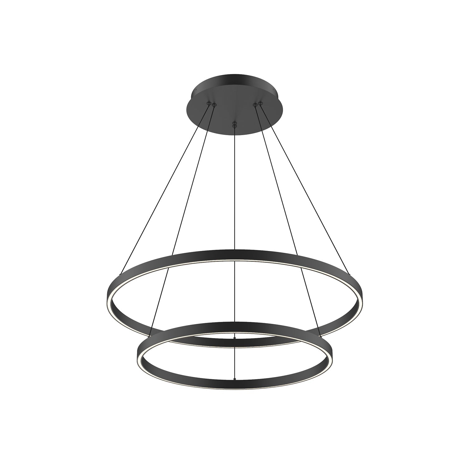 Kuzco Lighting CH87832-BK-UNV-010 Chandeliers, Two Tiers, Black