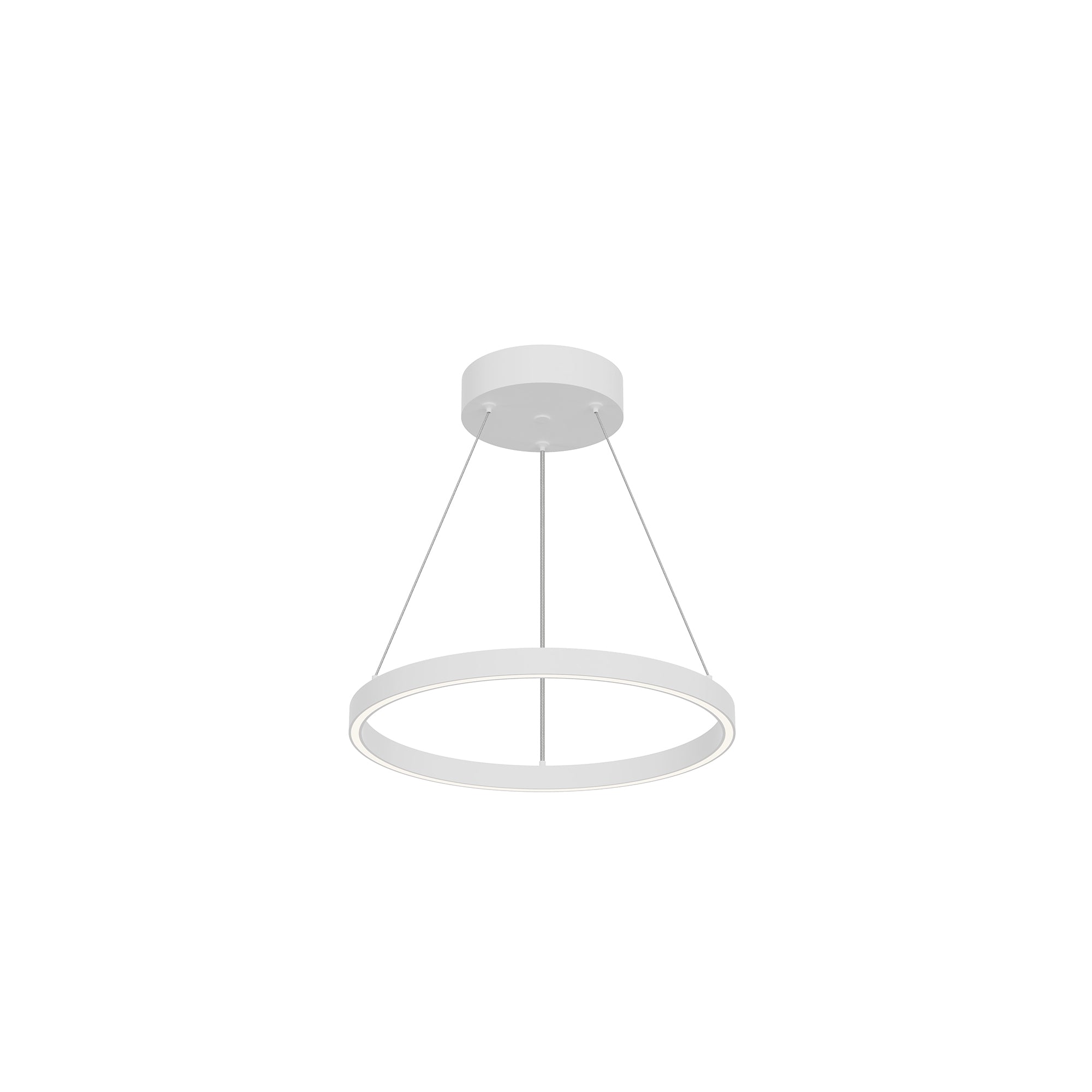 Kuzco Lighting PD87118-WH-UNV-010 Cerchio 18-in White LED Pendant, UL Damp Rated, White