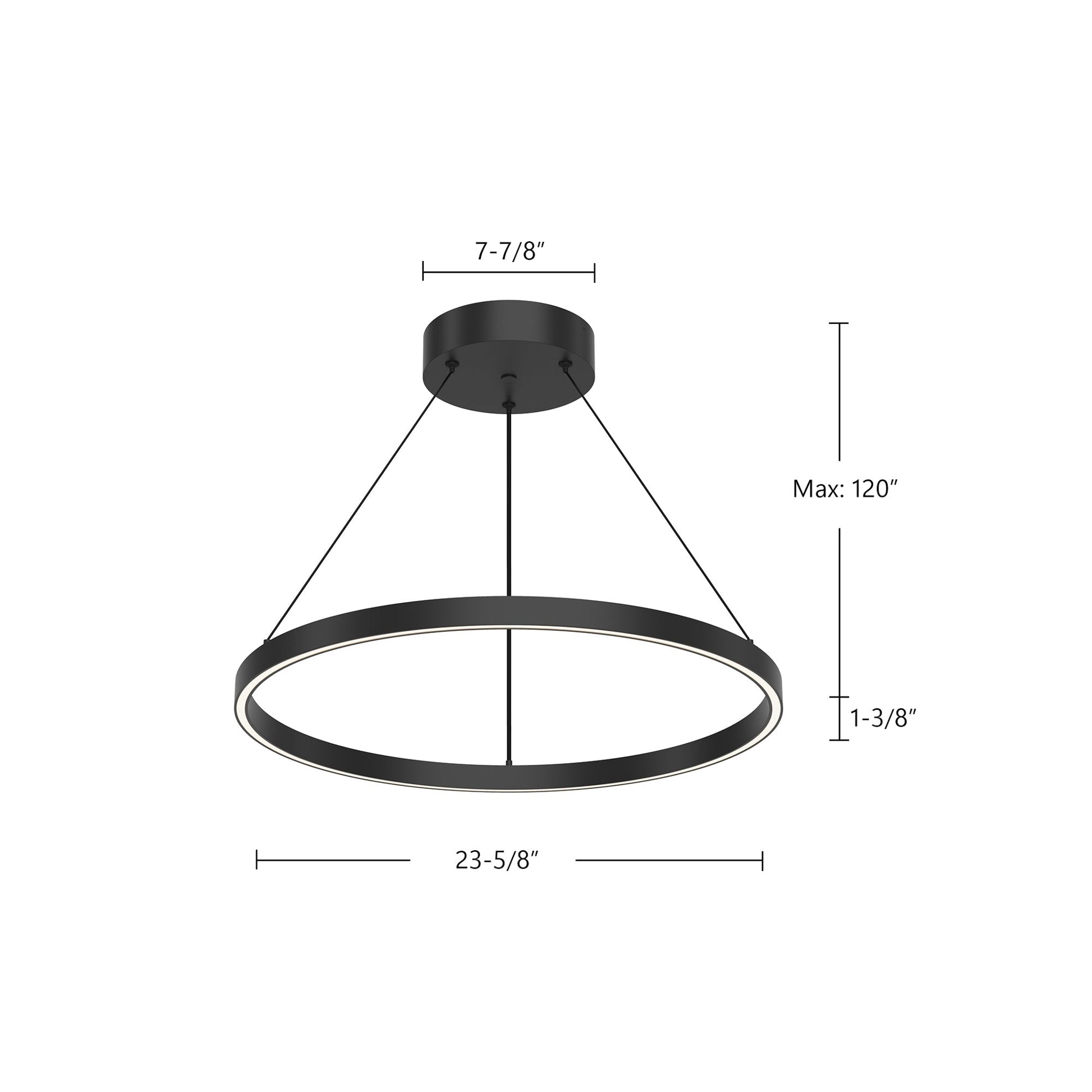 Kuzco Cerchio PD87124-WH-UNV-010 Pendant Light Fixture, LED, White