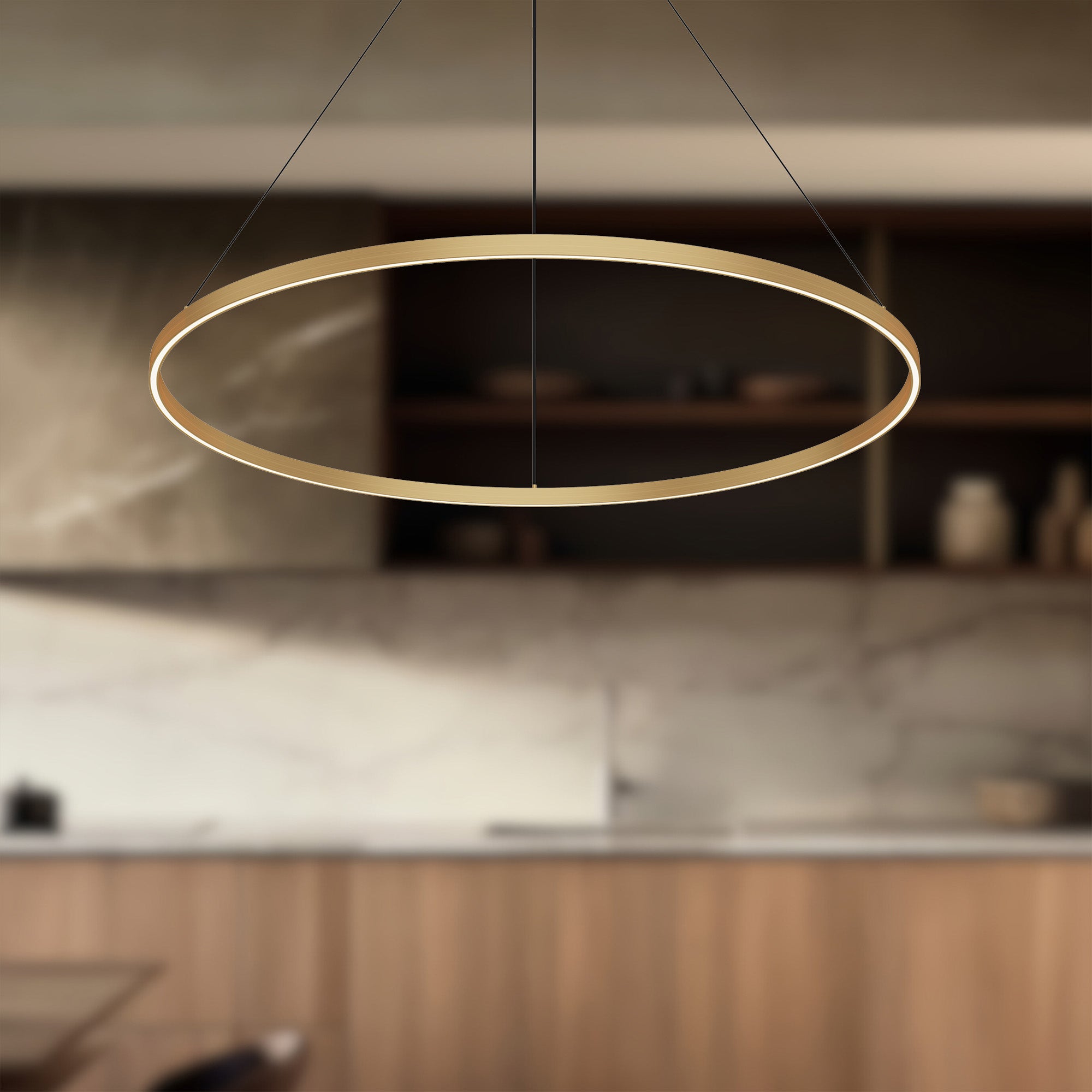 Kuzco Lighting PD87748-BG-UNV-010 Pendant Light Fixture, LED, Brushed Gold