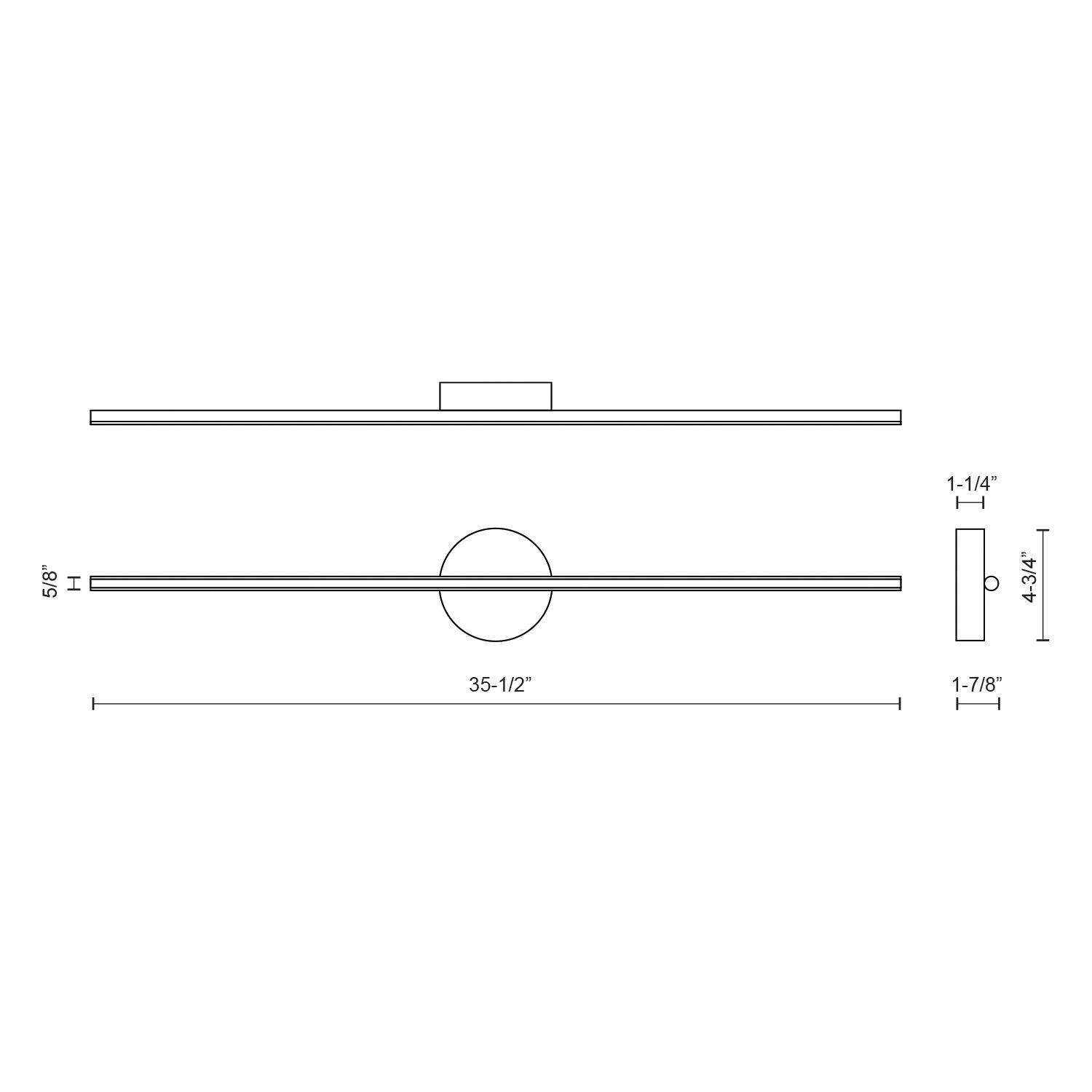 Kuzco Lighting WS14935 Wall Sconce, 15W, White