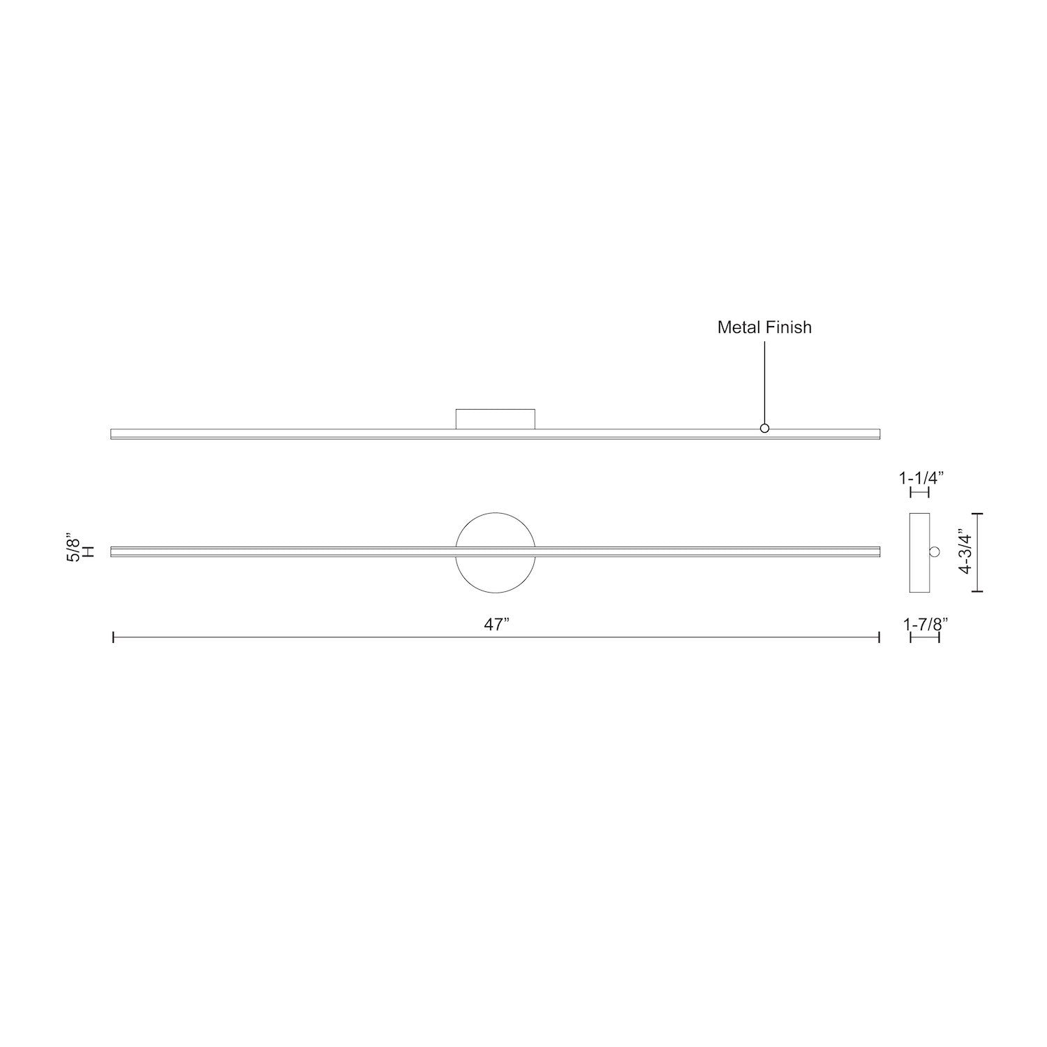 Kuzco Chute WS14947-WH-UNV Wall Sconce, LED, White