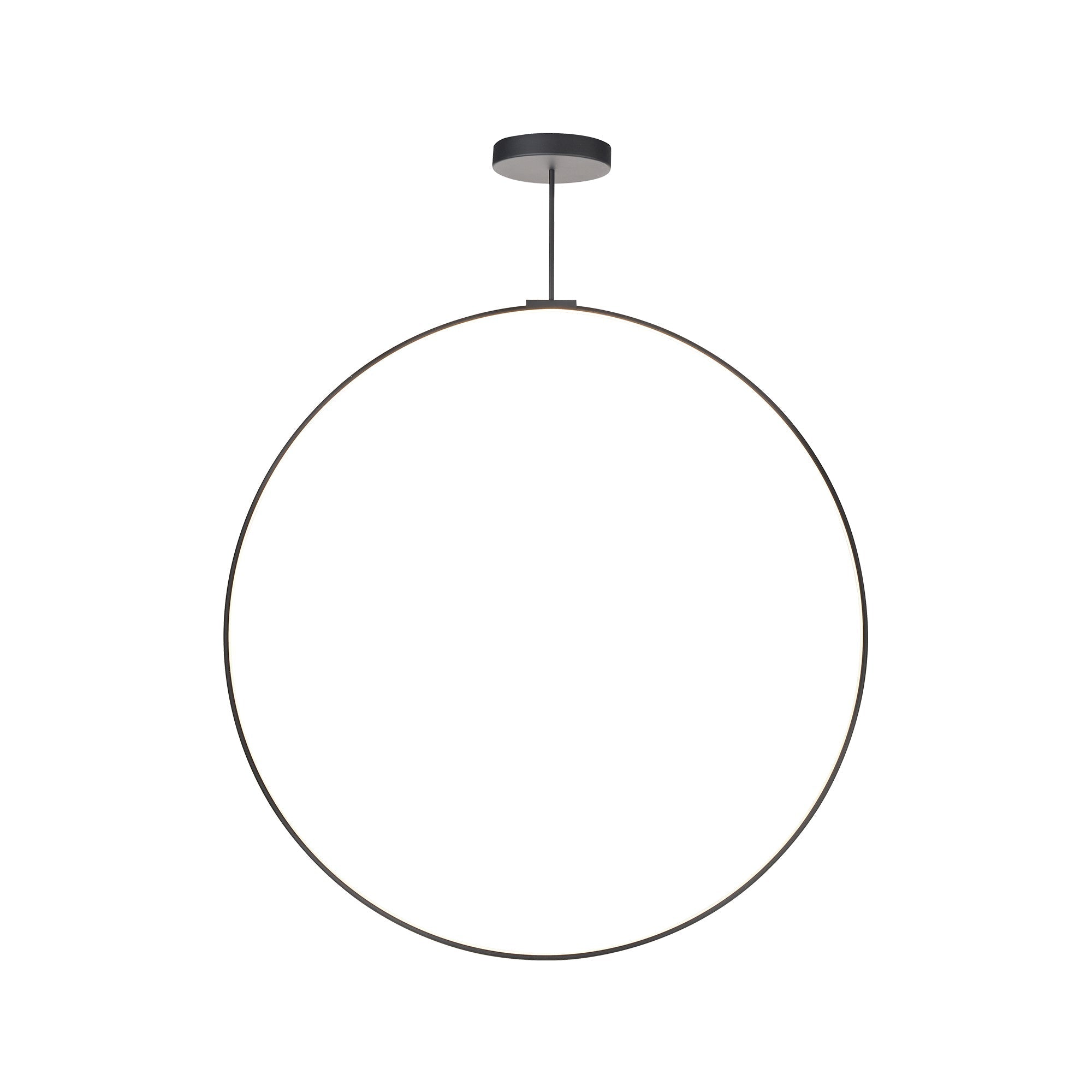 Kuzco Cirque PD82560-BK-UNV-010 Pendant Light Fixture, UL Damp Rated, Black