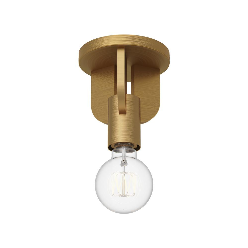 ALORA MOOD Lighting SF607001AG Semi Flush Mount Light Fixture, UL Damp Rated, Aged Gold