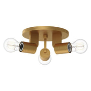 ALORA MOOD Lighting SF607003AG Semi-Flush Mount, 3 Lights, Aged Gold