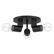 ALORA MOOD Lighting Claire SF607003MB Semi Flush Mount, UL Damp Rated, Matte Black