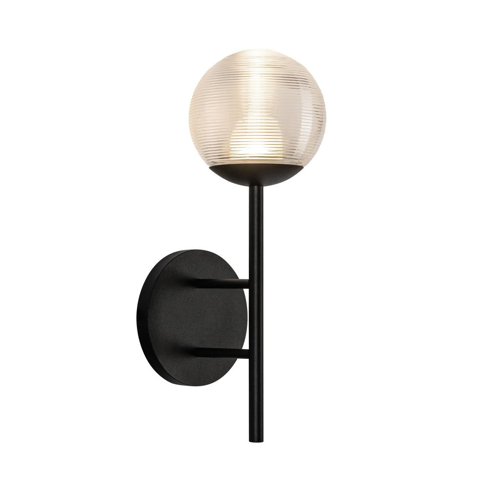 Kuzco Claremont EW78513-BK/CR LED Exterior Wall Fixture, UL Damp Rated, Matte Black