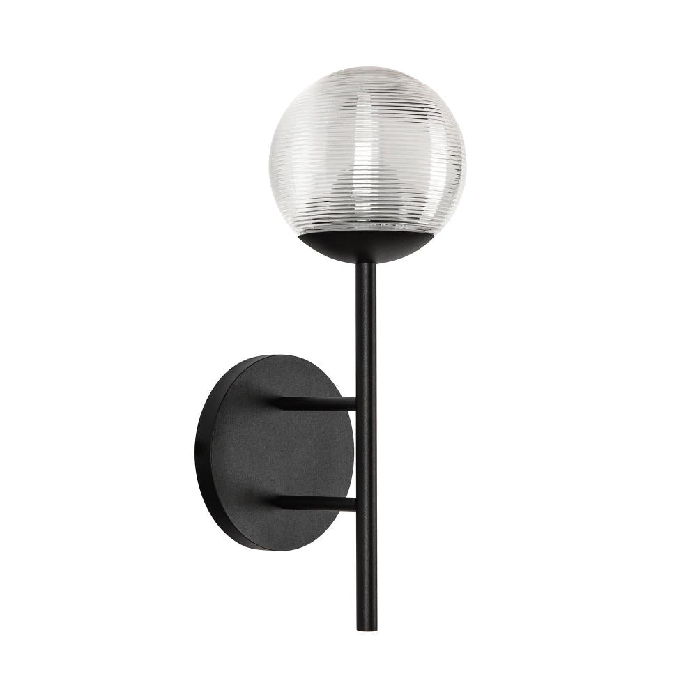 Kuzco Claremont EW78513-BK/CR LED Exterior Wall Fixture, UL Damp Rated, Matte Black