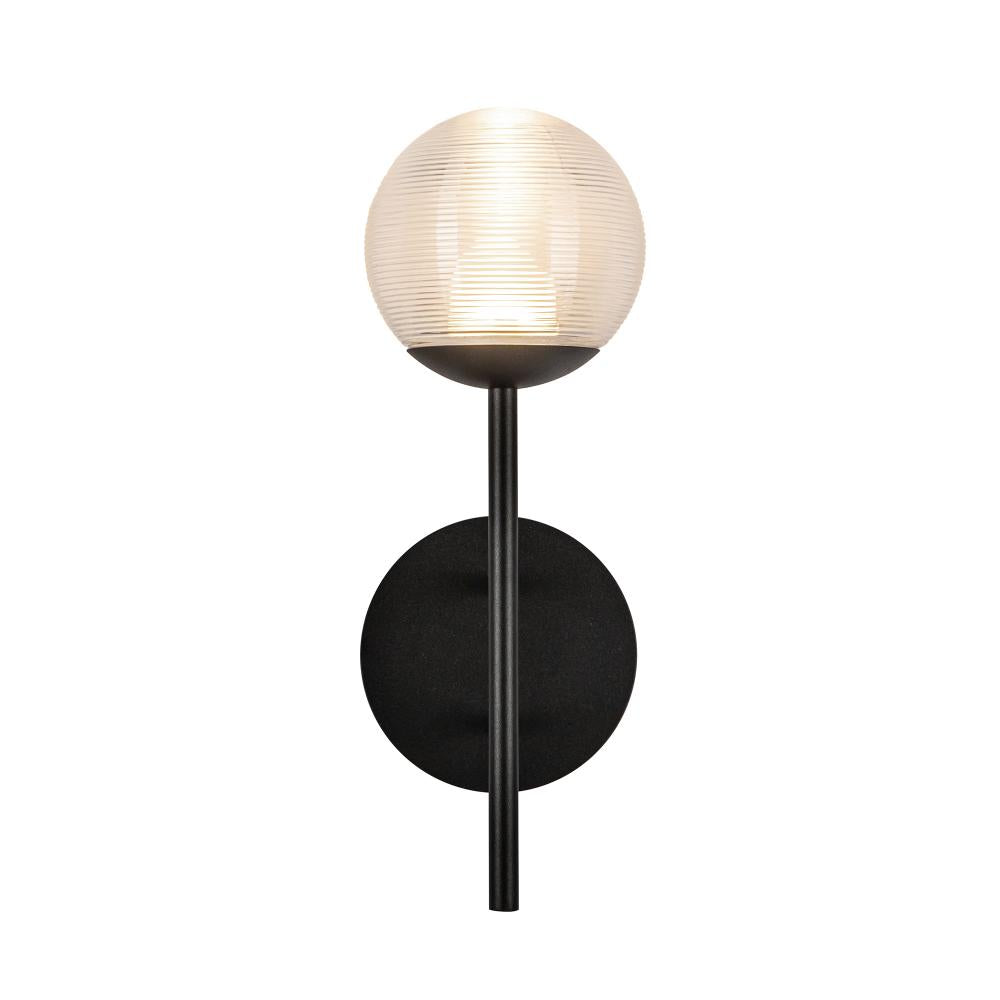 Kuzco Claremont EW78513-BK/CR LED Exterior Wall Fixture, UL Damp Rated, Matte Black