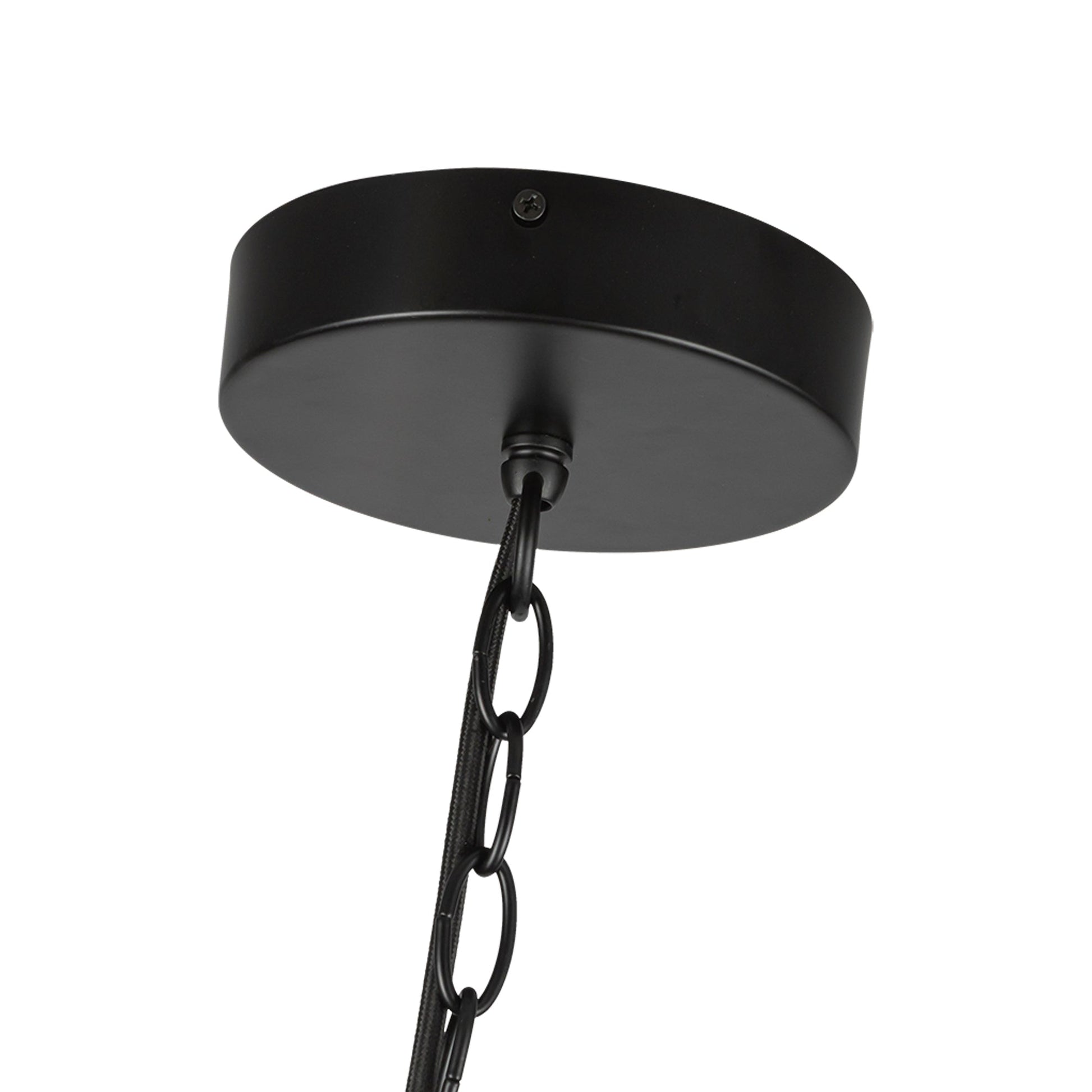 Kuzco Cleo CH77916-BK/OP-UNV Chandelier, LED, Black/Opal Glass