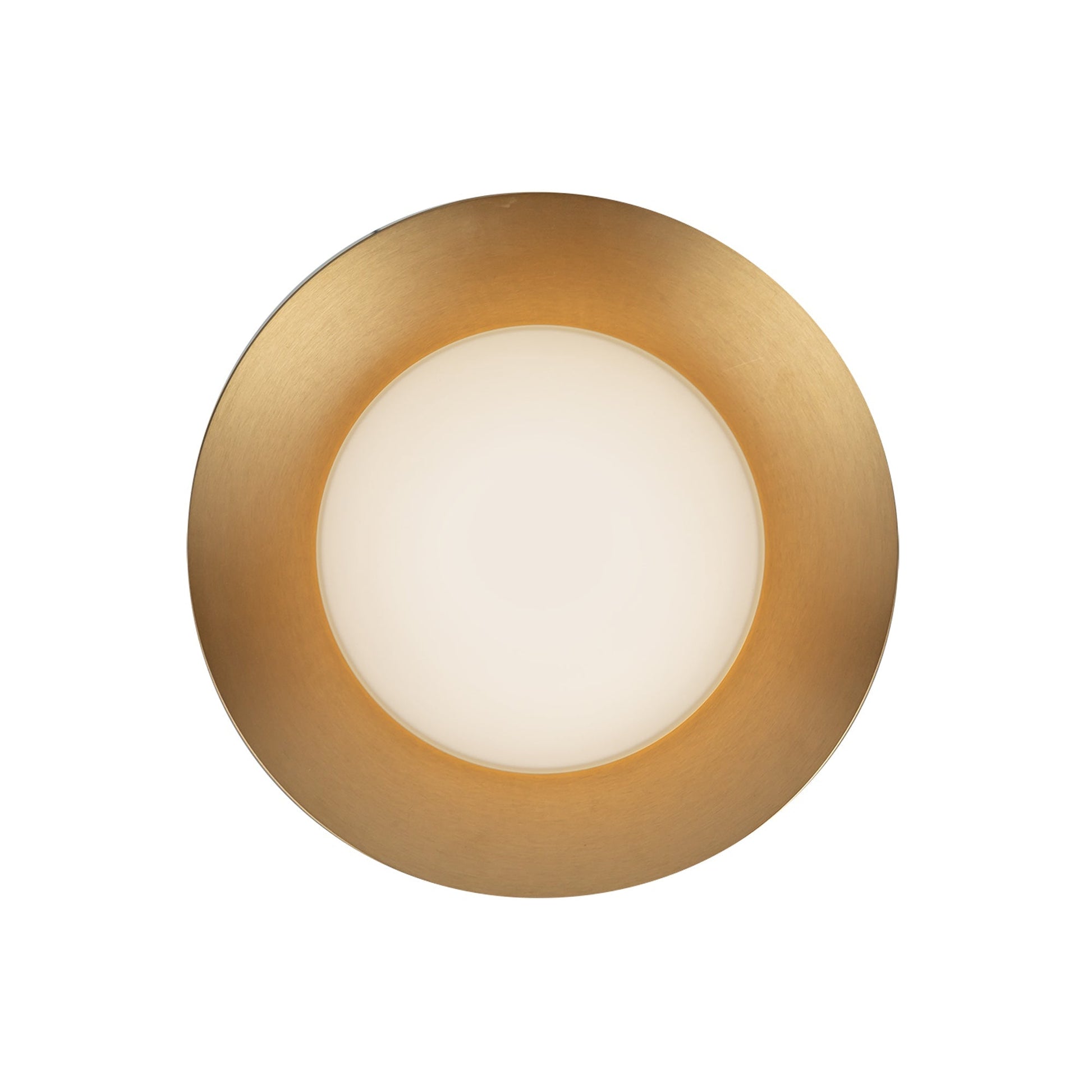 Kuzco Lighting WS77909-BG/OP Wall Sconce, 9-in, Brushed Gold/Opal Glass