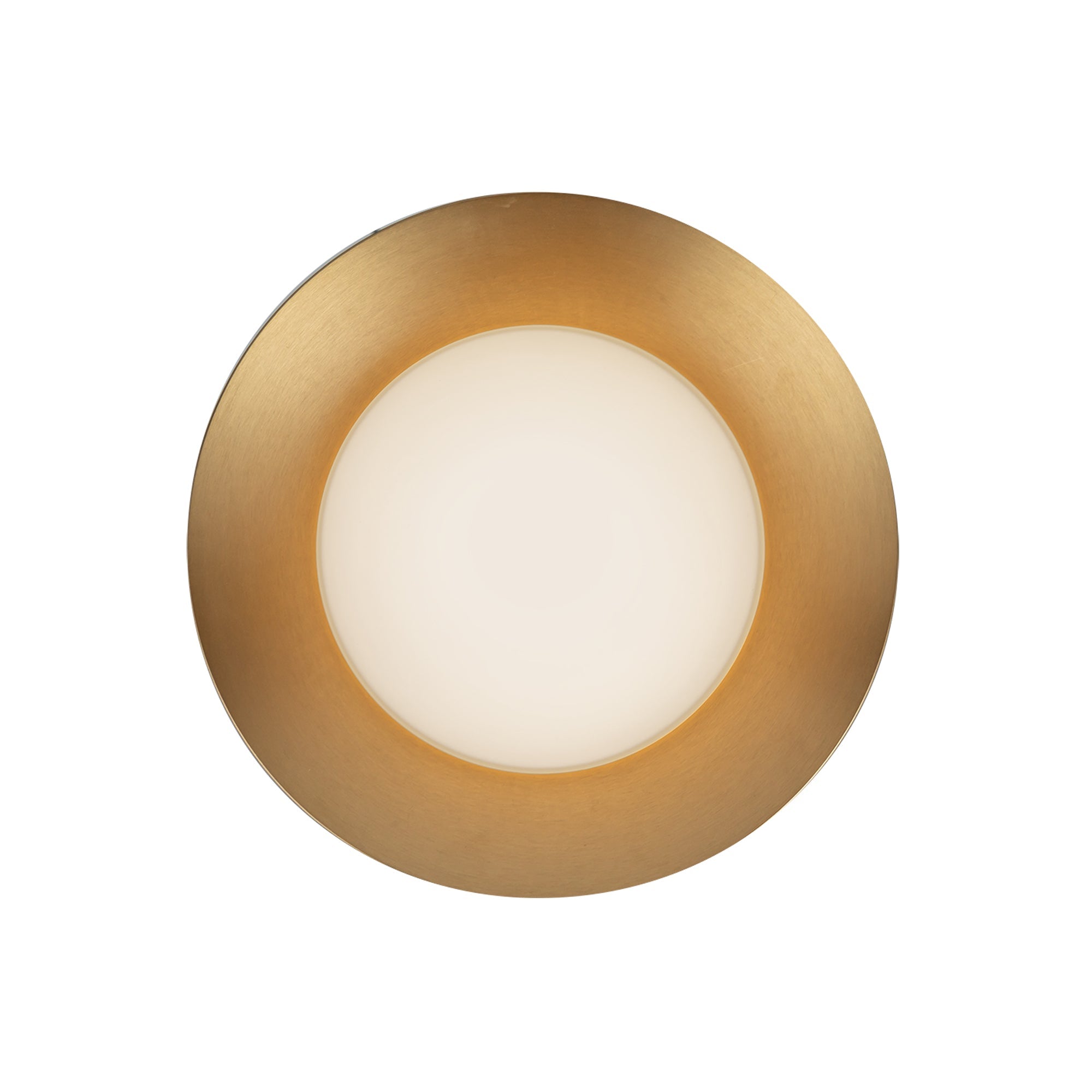 Kuzco Lighting WS77909-BG/OP Wall Sconce, 9-in, Brushed Gold/Opal Glass