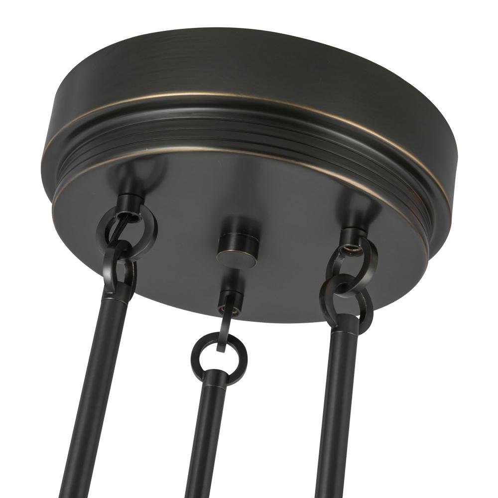 ALORA Lighting Colette CH362423UBAR-UNV Chandelier, Urban Bronze/Alabaster
