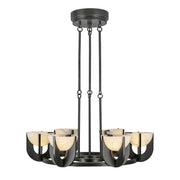 ALORA Lighting CH362627UBAR-UNV Colette 27-in LED Chandelier, Urban Bronze/Alabaster