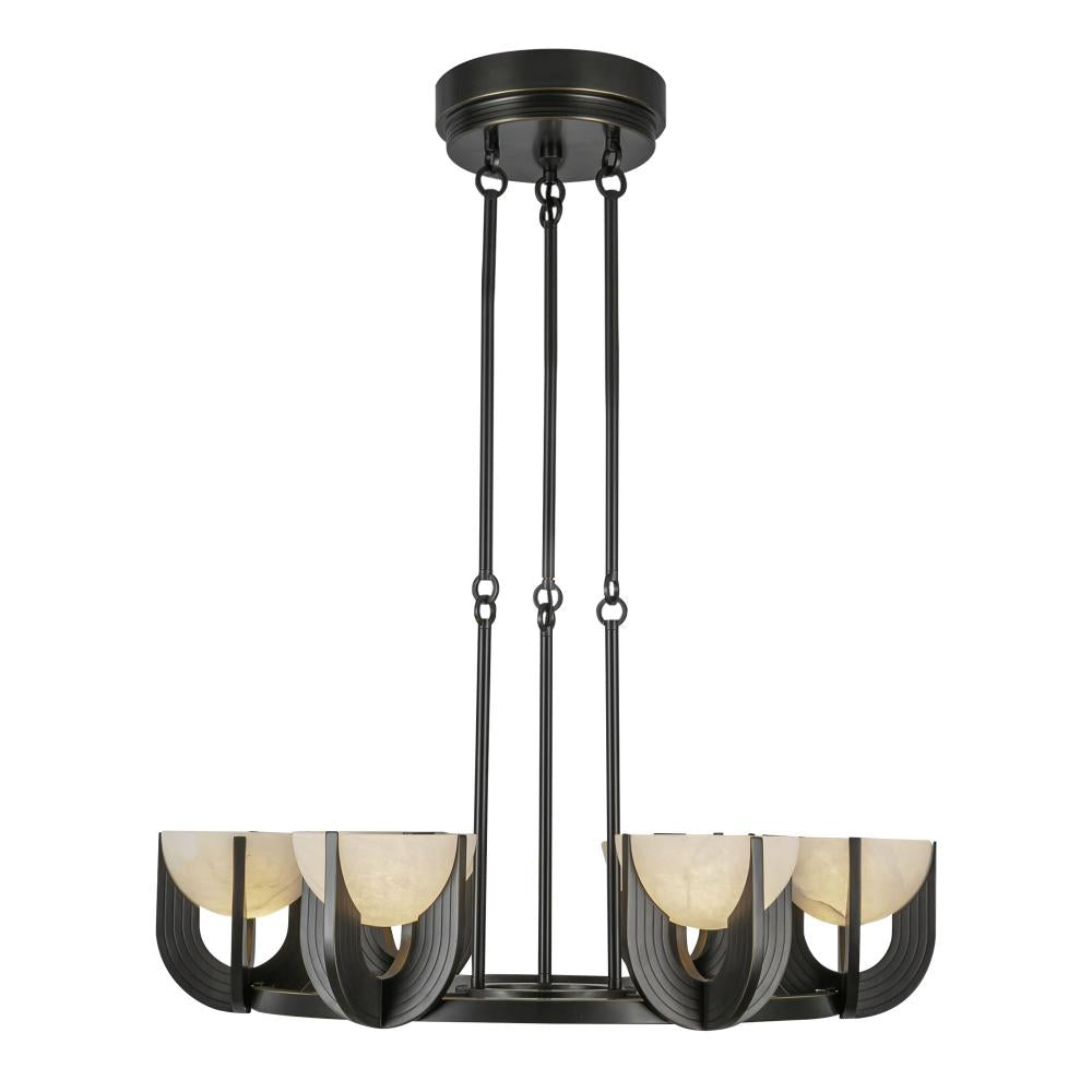 ALORA Lighting CH362627UBAR-UNV Colette 27-in LED Chandelier, Urban Bronze/Alabaster