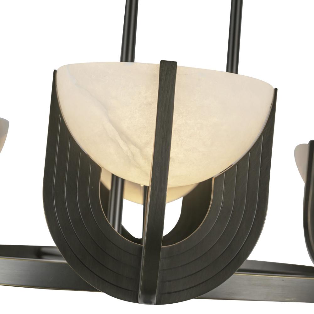 ALORA Lighting CH362627UBAR-UNV Colette 27-in LED Chandelier, Urban Bronze/Alabaster