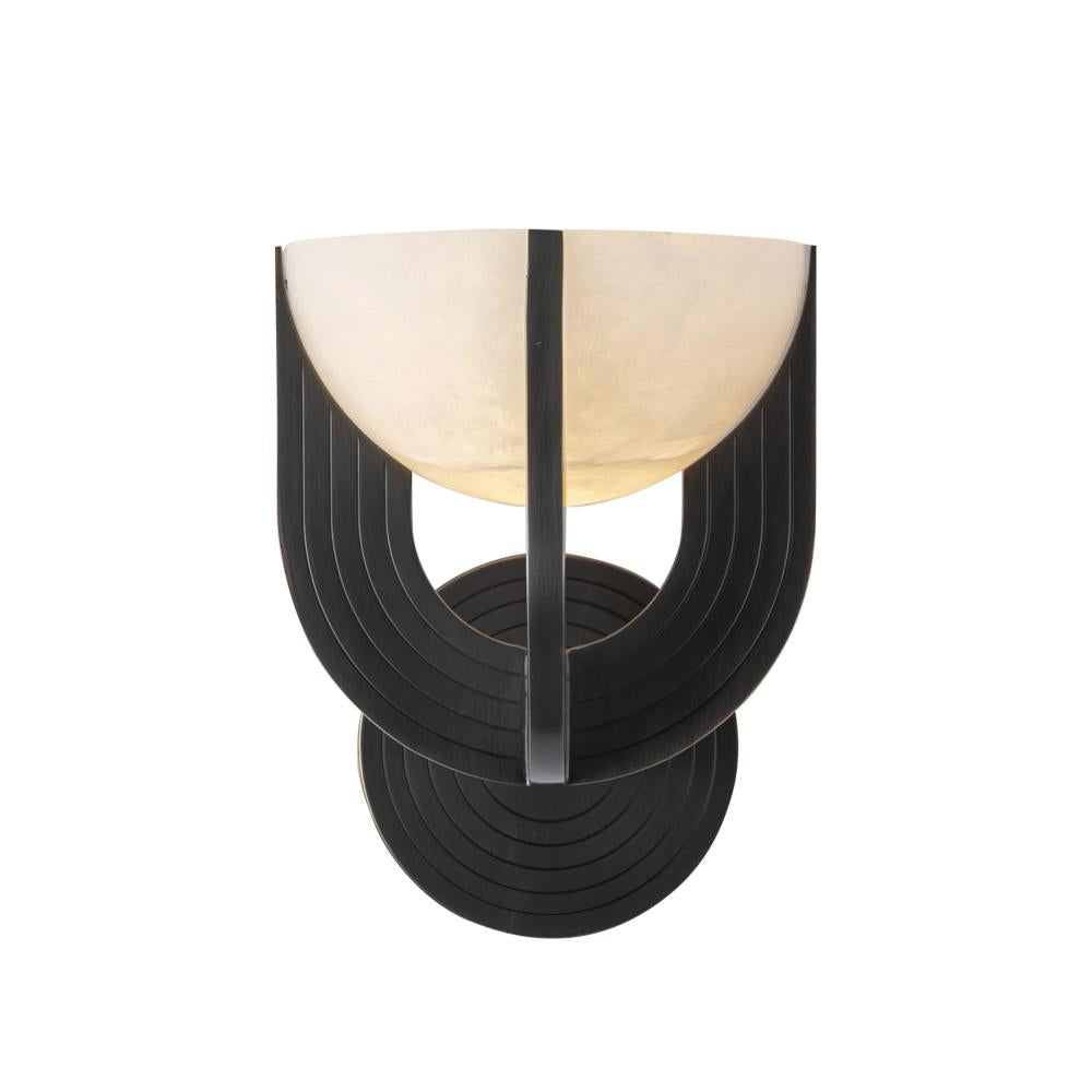 ALORA Lighting Colette WV362106UBAR-UNV Wall Vanity Light Fixture, UL Damp Rated, Urban Bronze/Alabaster