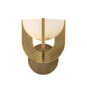 ALORA Lighting Colette WV362106VBAR-UNV Wall Vanity Lights, UL Damp Rated, Vintage Brass/Alabaster