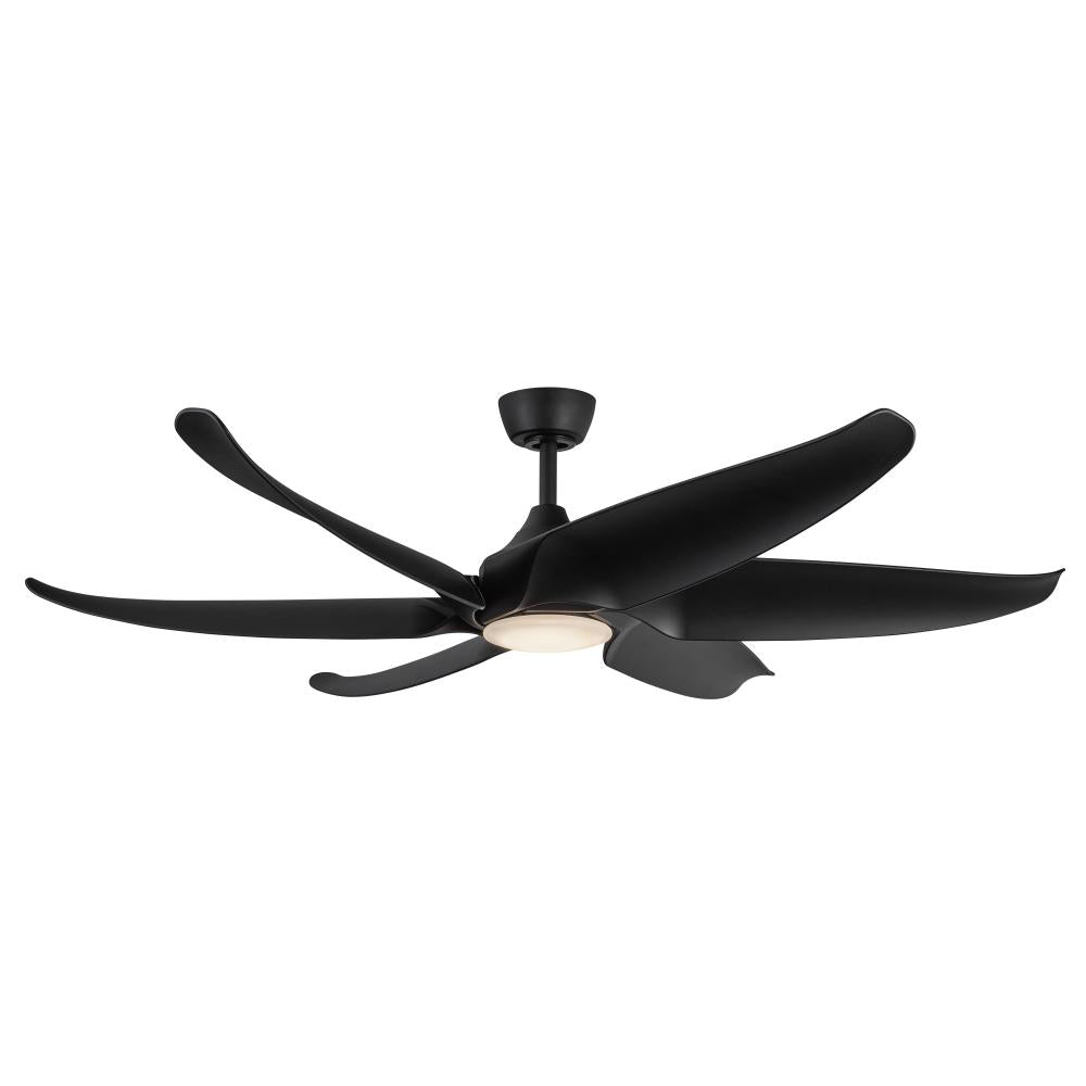 Kuzco Lighting CF90960-MB Ceiling Fan, LED Ceiling Fan, 60-in, Matte Black