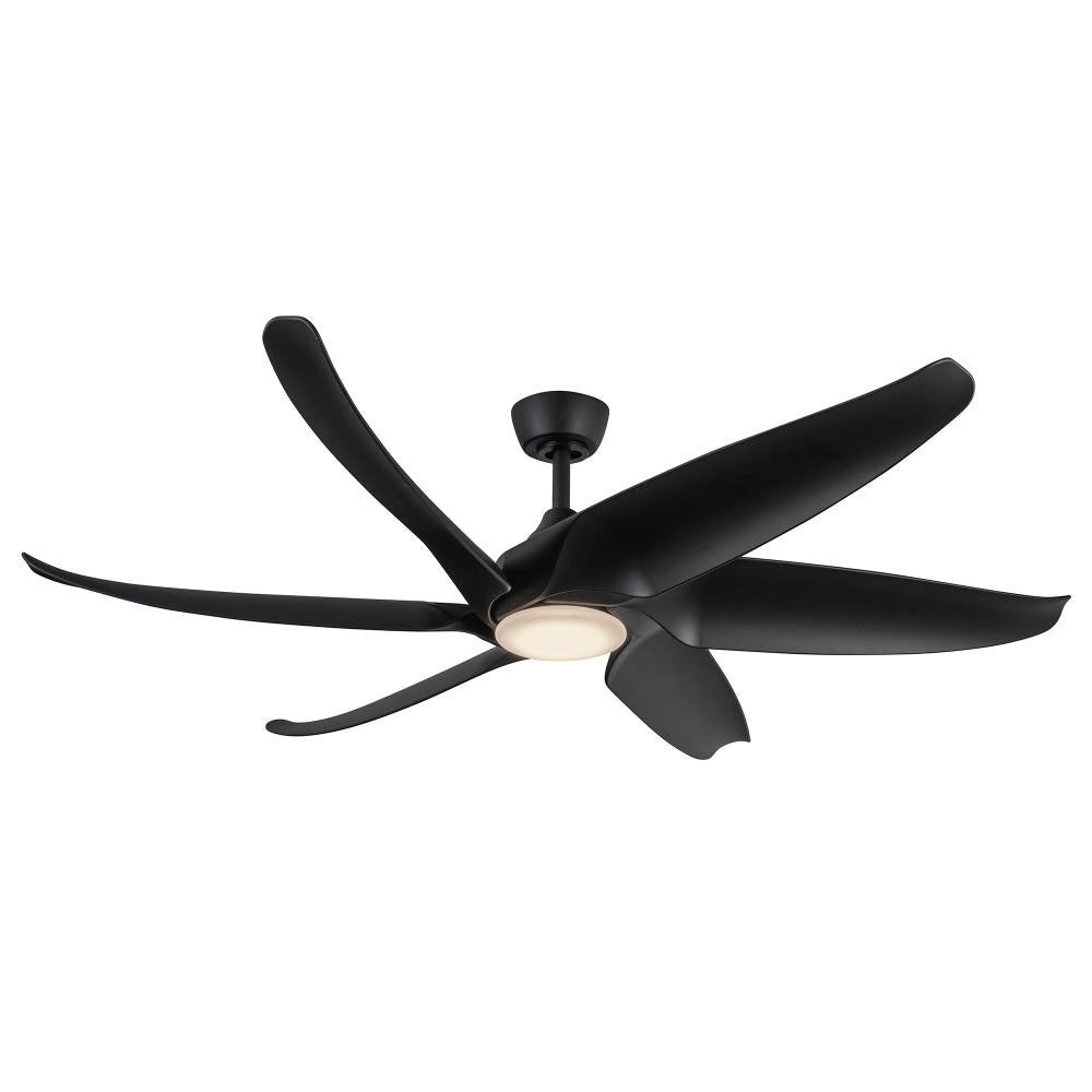 Kuzco Lighting CF90960-MB Ceiling Fan, LED Ceiling Fan, 60-in, Matte Black
