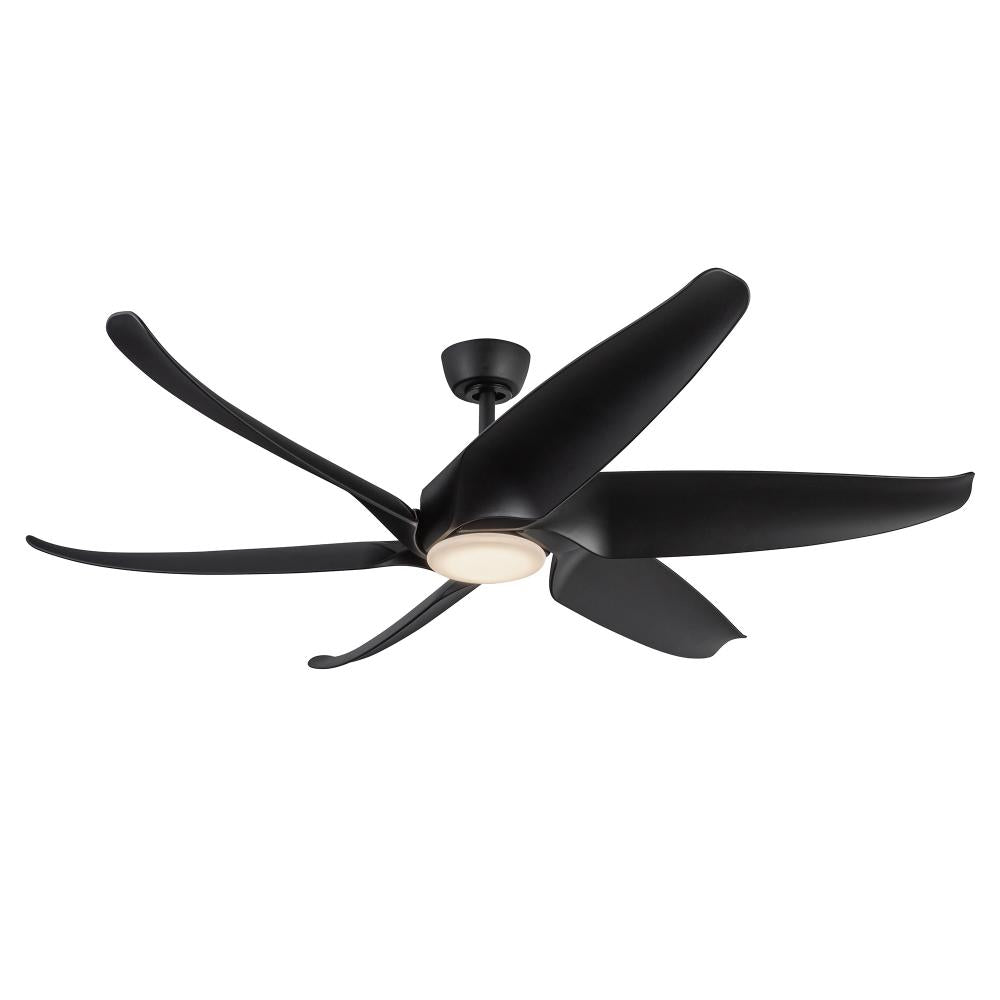 Kuzco Lighting CF90960-MB Ceiling Fan, LED Ceiling Fan, 60-in, Matte Black