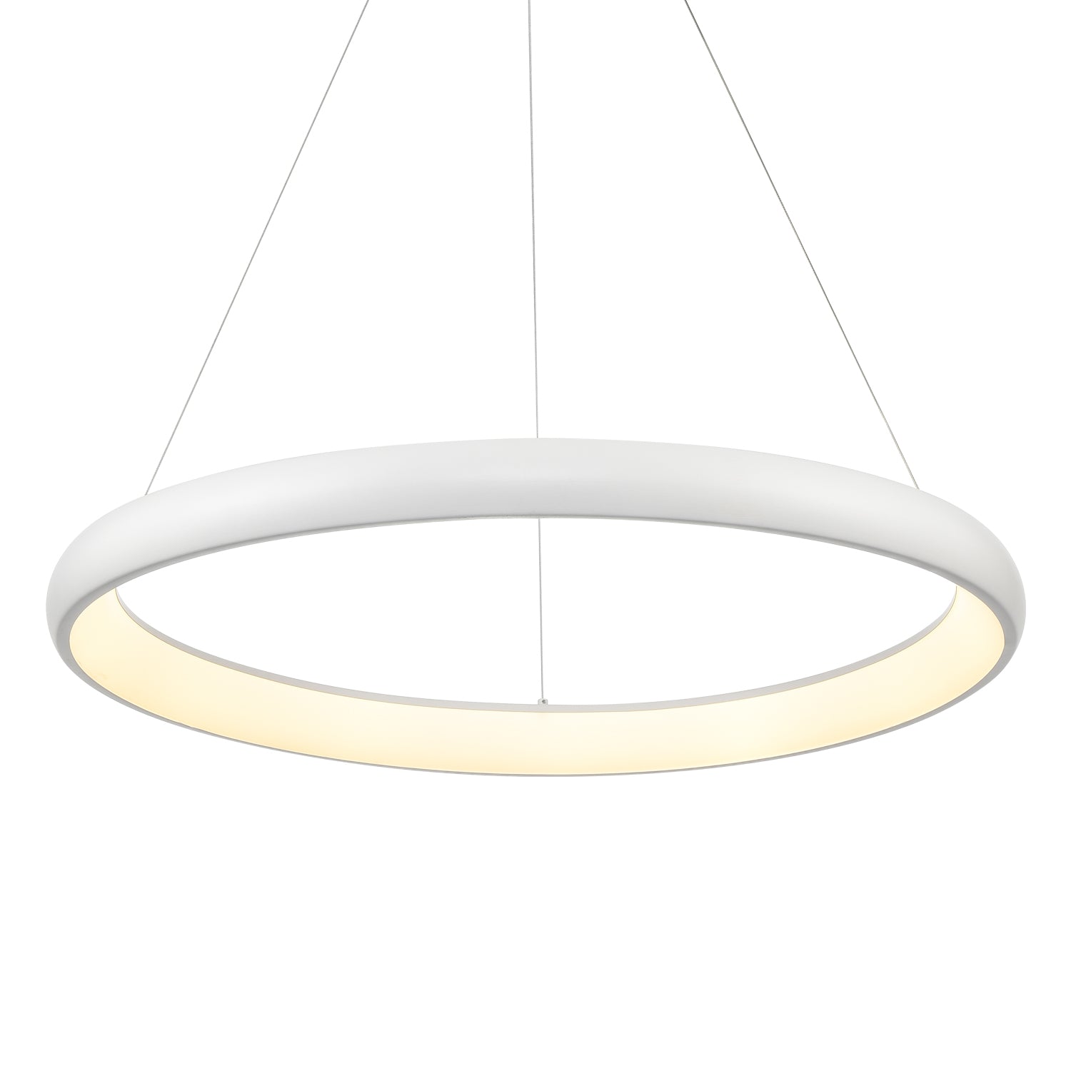 Kuzco Cortana PD82732-WH-UNV-010 Pendant Light Fixture, UL Damp Rated, White