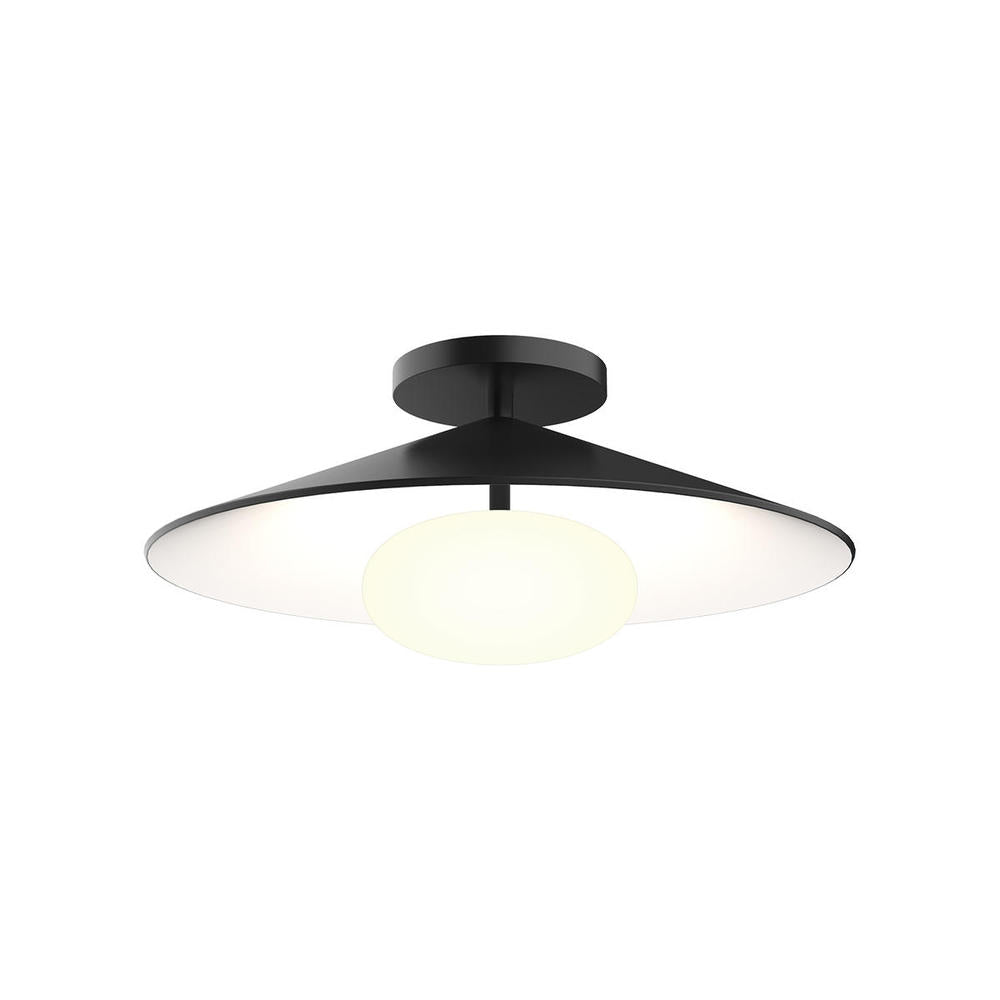 Kuzco Cruz FM22815-BK/WH Flush Mount, 15-in, LED, Black/White