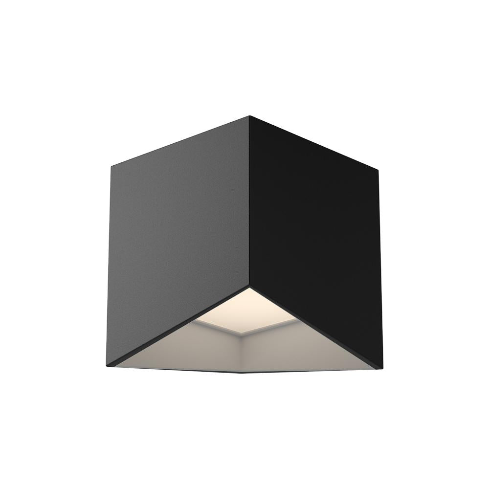 Kuzco FM31205-BK/WH Flush Mount Fixture, LED, Black/White