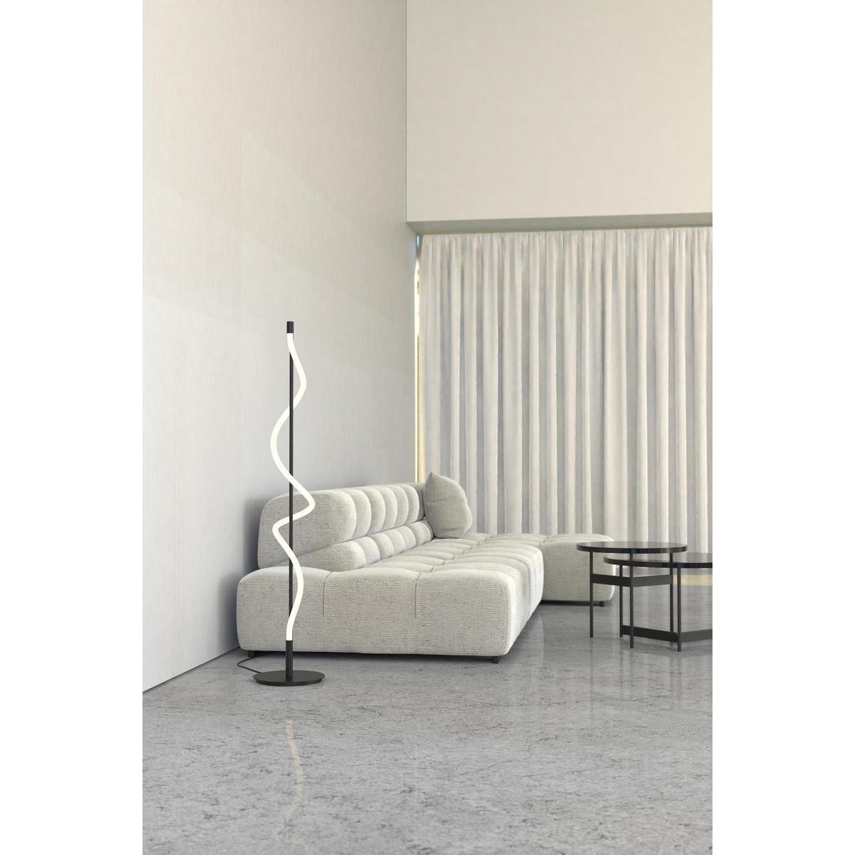 Kuzco Cursive FL95360-BK Floor Lamp, LED, Black