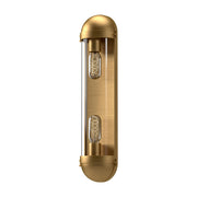 ALORA MOOD Lighting VL539221AGCL Vanity Light Fixture, UL Damp Rated, Aged Gold/Clear Glass