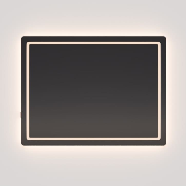 Oxygen Compact 3-0401-15 LED Lighted LED Mirror 36 Inch x 24 Inch - Black (Open Box)