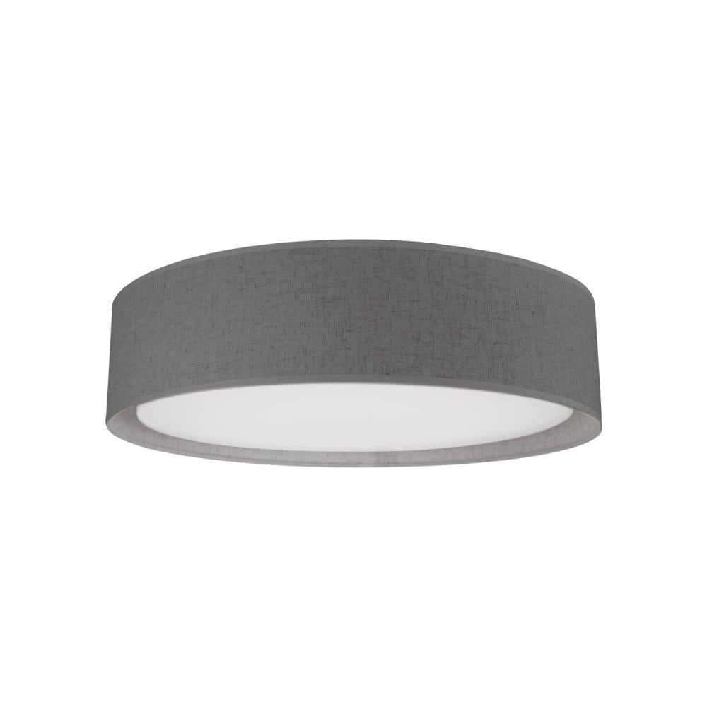 Kuzco Dalton FM7916-GY-5CCT LED Flush Mount Fixture, UL Damp Rated, Gray