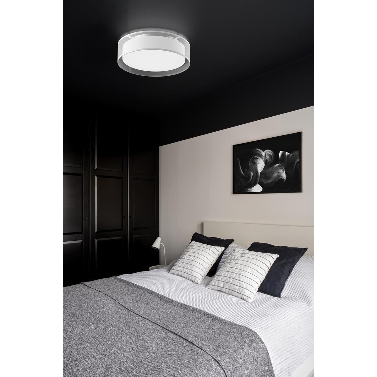 Kuzco Lighting Inc. DALTON FM7916-WOR Flush Mount Transitional - White Organza