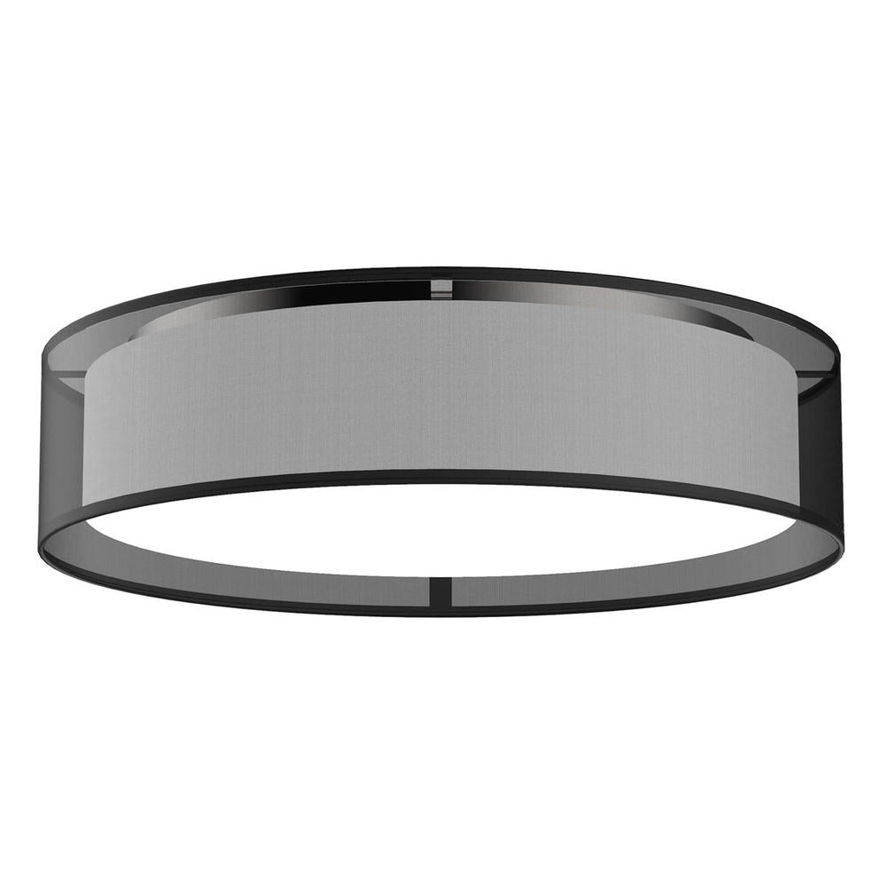 Kuzco Dalton FM7920-BOR Flush Mount, LED, Black Organza