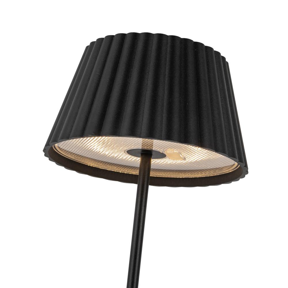 Kuzco Dario TL65614-BK Table Lamp, 3W LED, Hold-to-Dim Feature, Black