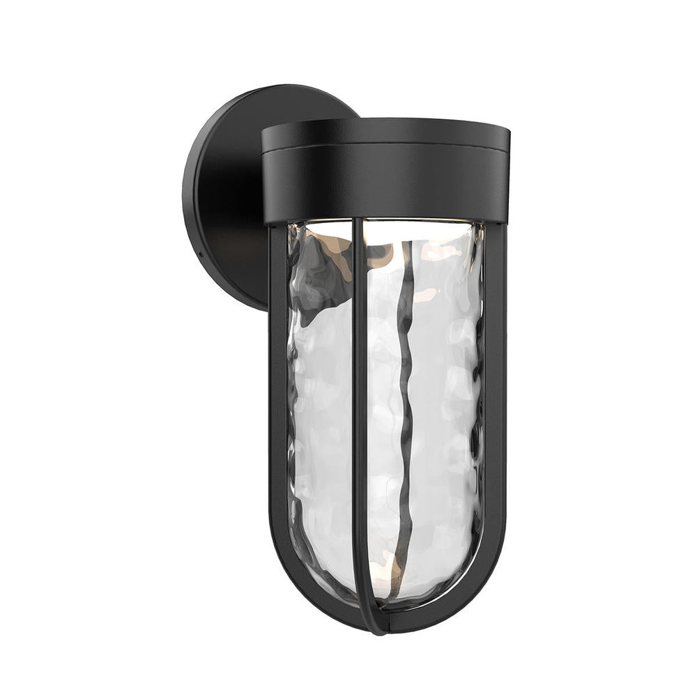 Kuzco Davy EW17611-BK Exterior Wall Sconce, 16W, Modern Style, Black