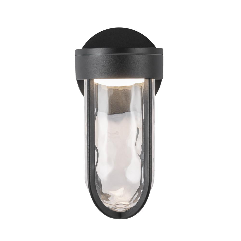 Kuzco Davy EW17627-BK Exterior Wall Sconce, UL Damp Rated, Black