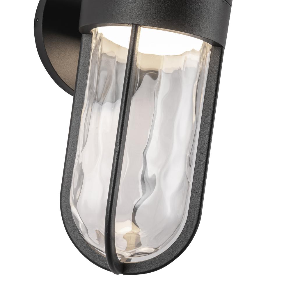 Kuzco Davy EW17627-BK Exterior Wall Sconce, UL Damp Rated, Black
