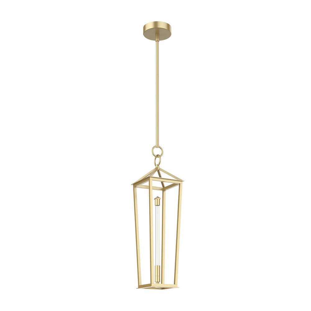 ALORA Lighting Delphine 20-in LED Pendant, Natural Brass