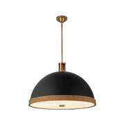 ALORA Lighting Doral PD331024MBVB Pendant Light, UL Listed, Matte Black/Vintage Brass